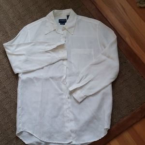 White linen blouse
